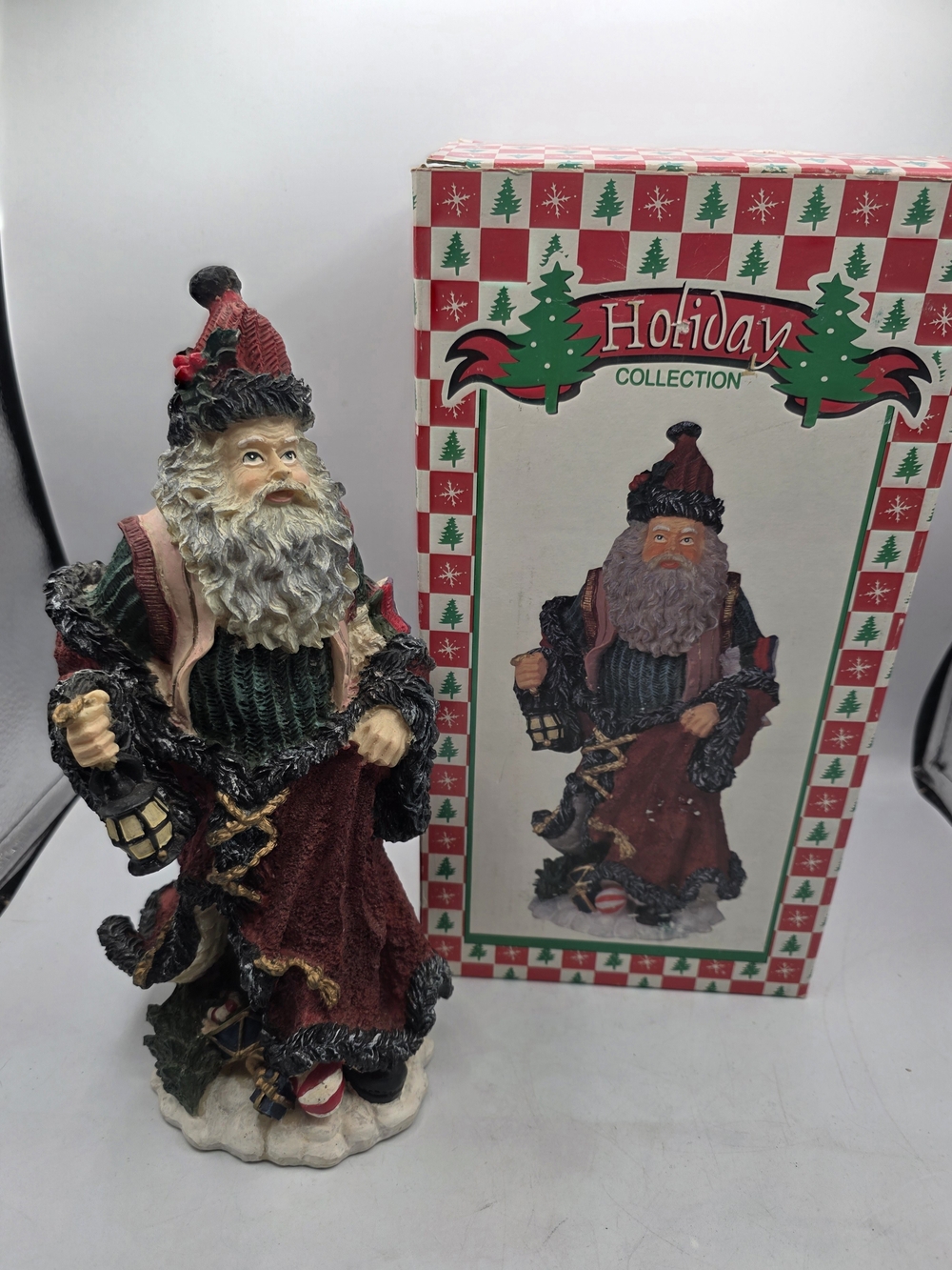 Vintage Santa Claus Holiday Collection Resin Figurine